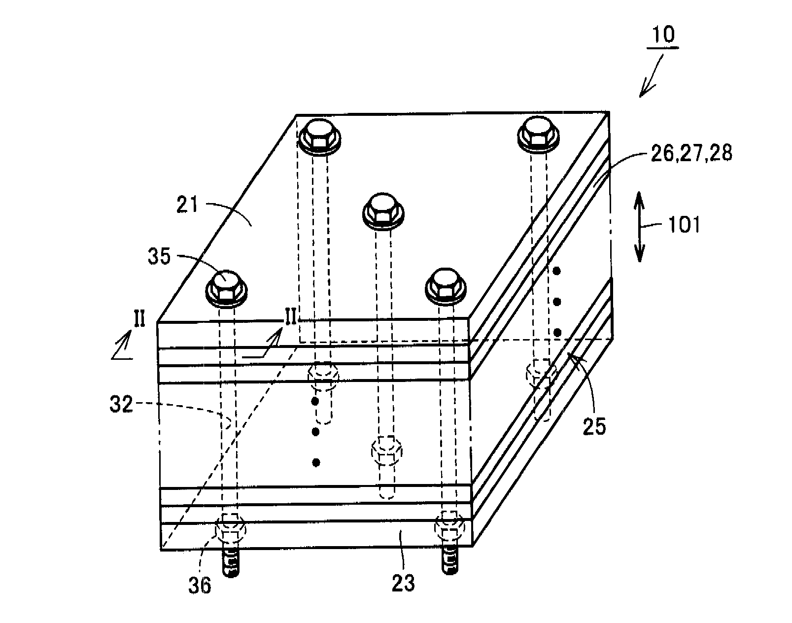 Electrode stack and bipolar secondary battery