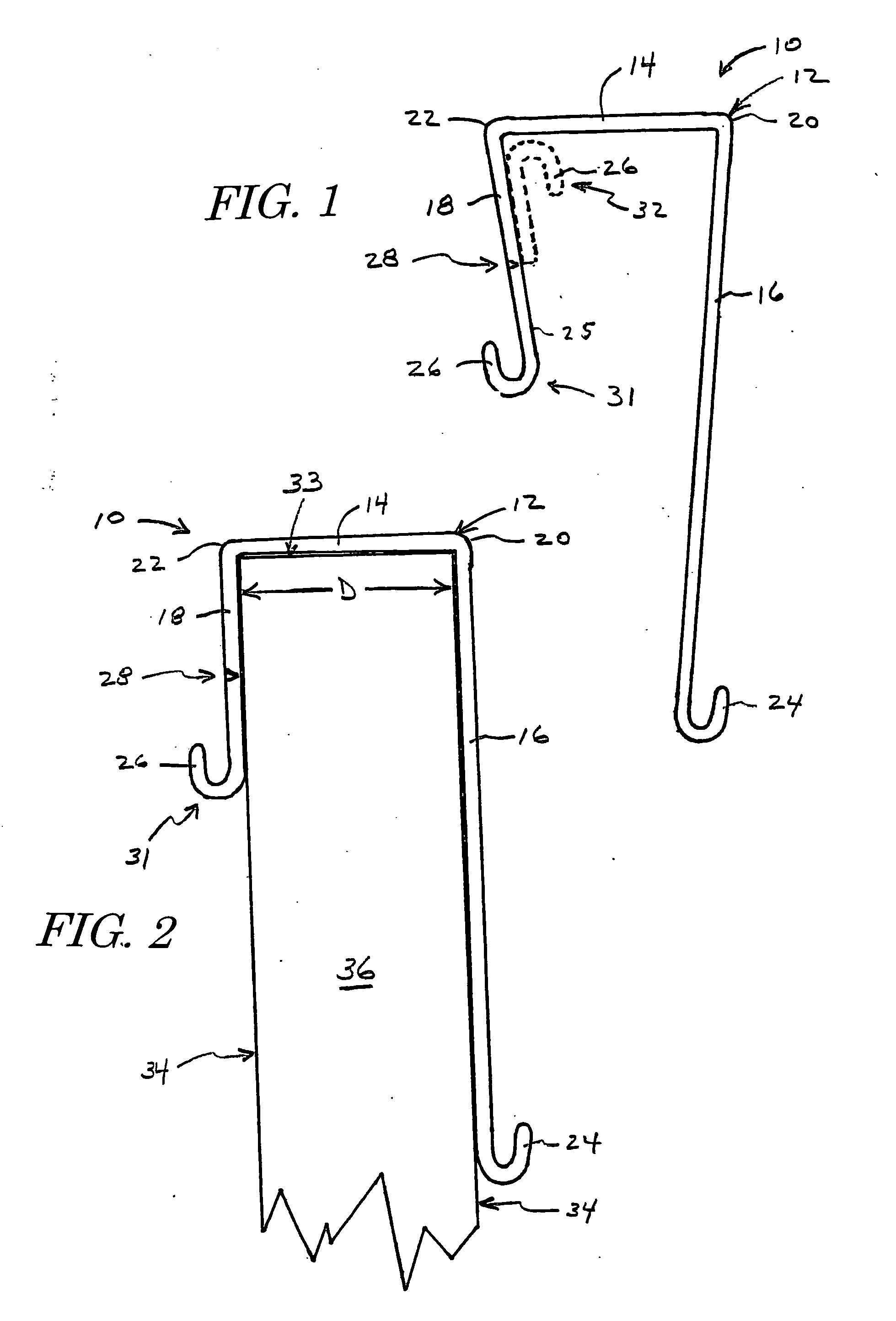 Door hook with removable spacer