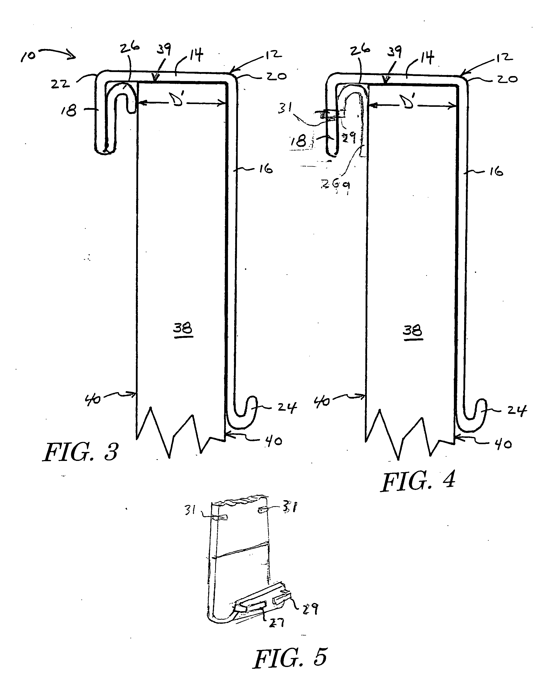 Door hook with removable spacer