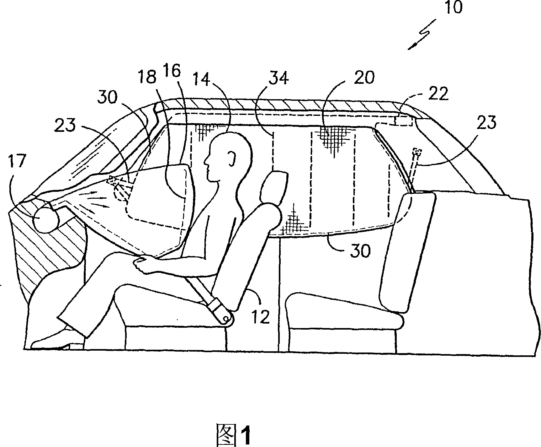 Air bag with gas blocking sealant at sewn seams