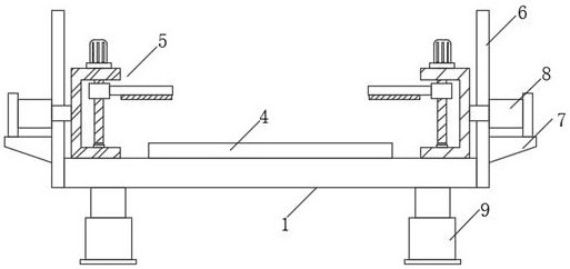 Fixing device for arc processing of acrylic plate