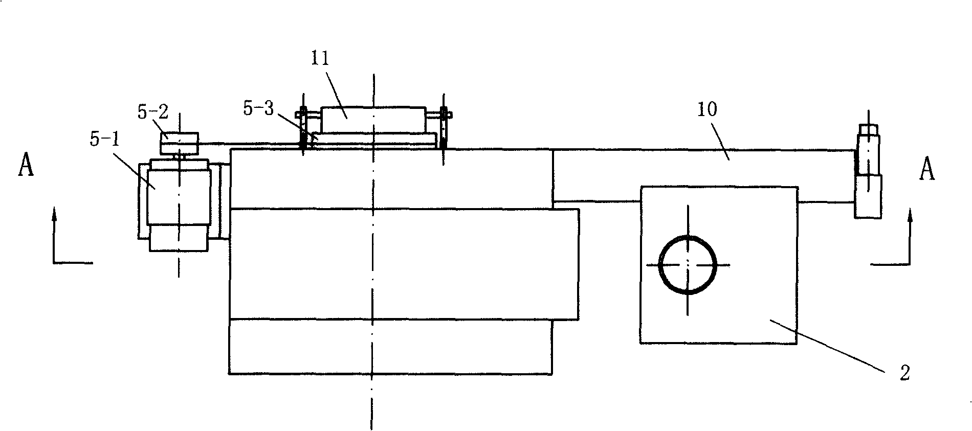 Main unit of numerical control notching press