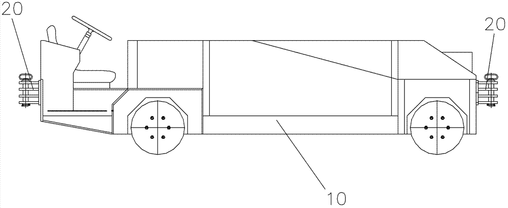 Aircraft tractor and traction mechanism used thereon