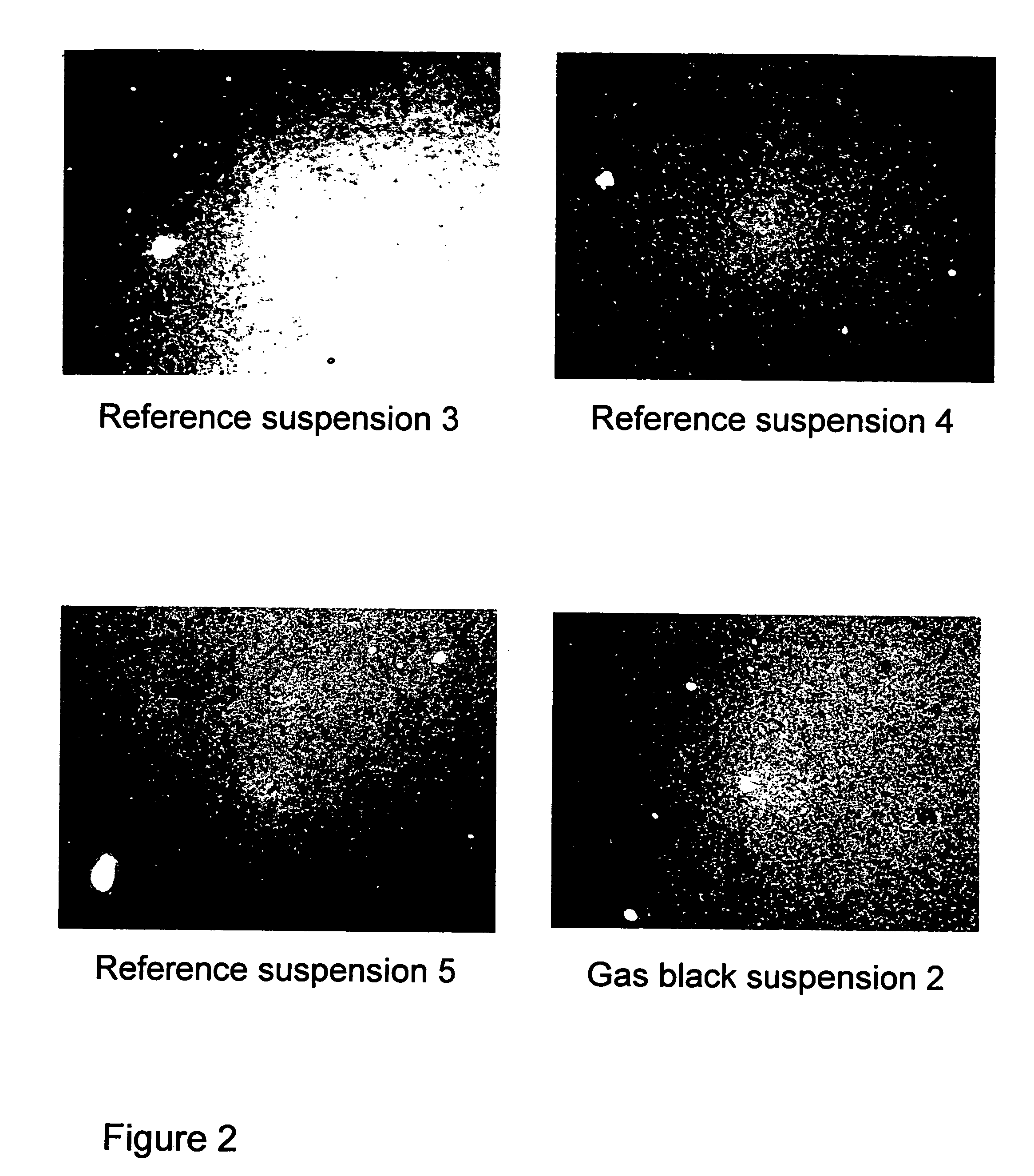 Aqueous, colloidal, freeze-resistant and storage-stable gas black suspension