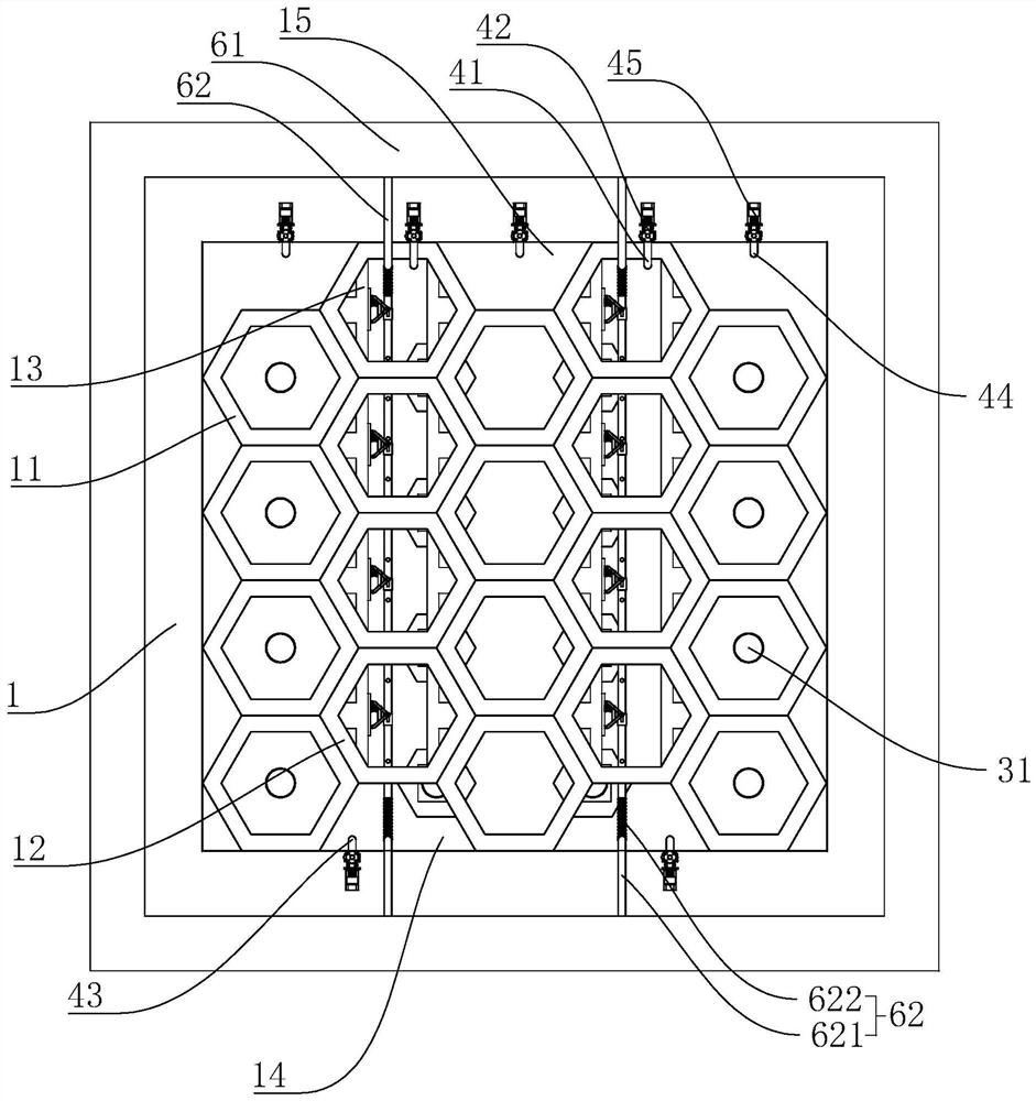 Circulating ventilation system of silica sand water storage and purification tank