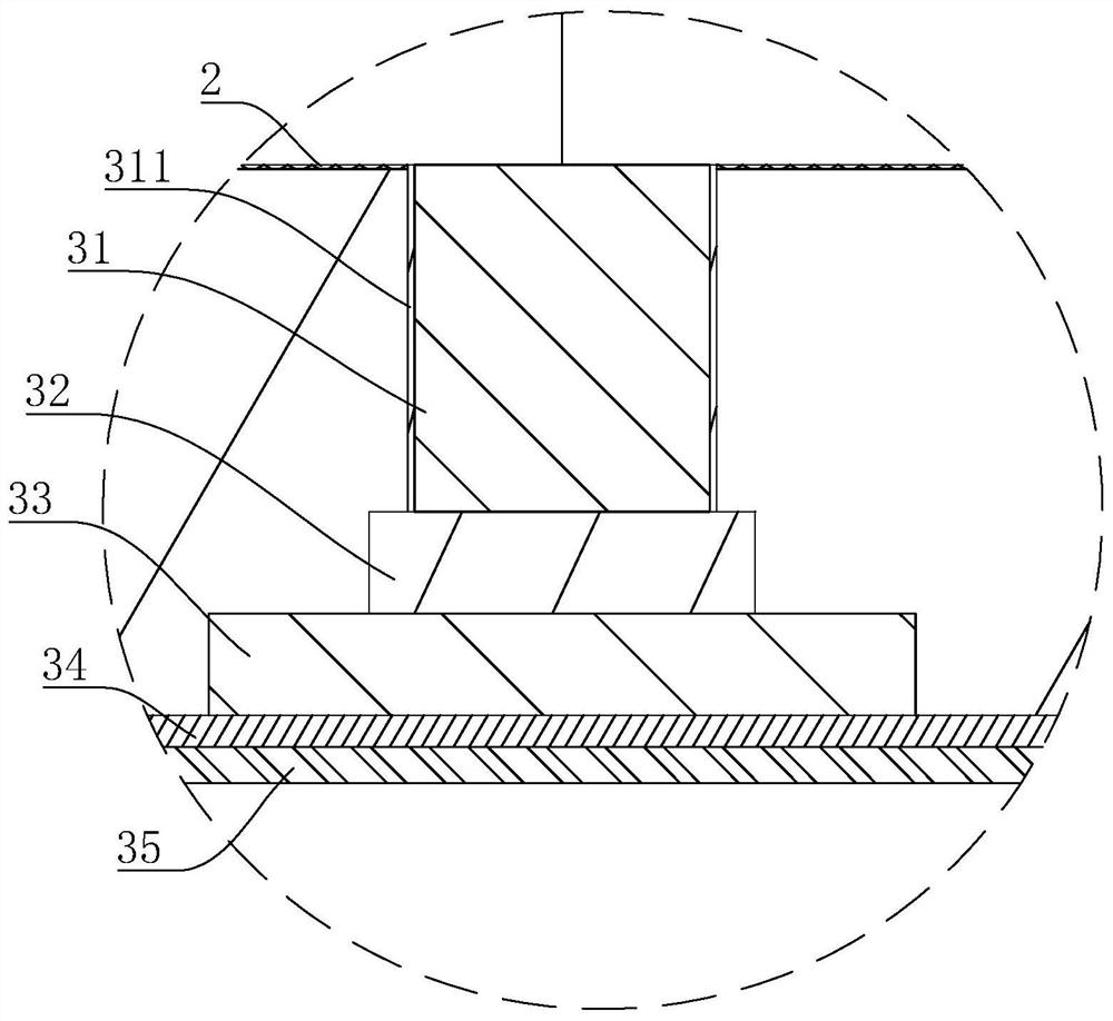 Circulating ventilation system of silica sand water storage and purification tank