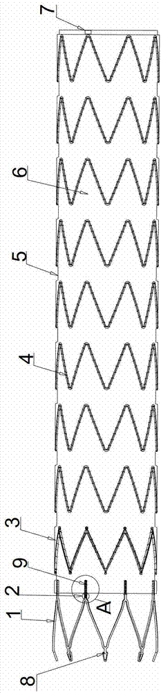 Thoracic aortic aneurysm coated stent and thoracic aortic aneurysm minimally invasive treatment system