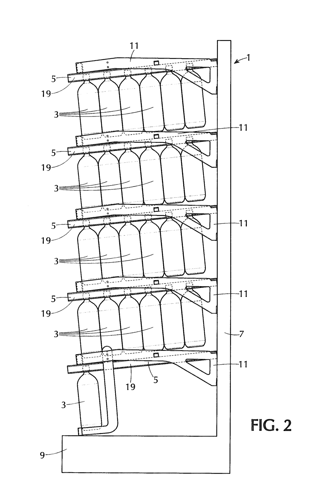 Ergonomic bottle display