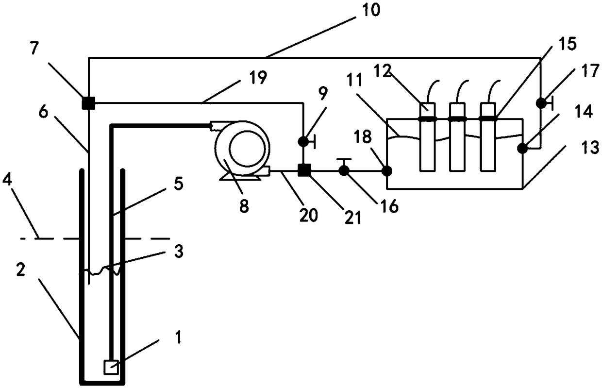 Cyclic extraction type groundwater quality detection equipment