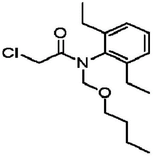 A kind of mixed herbicide containing rimsulfuron-methyl, butachlor and fluroxypyr