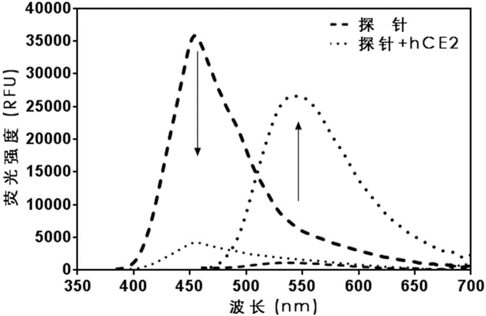 Human carboxylesterases 2 detection kit and application method and application thereof