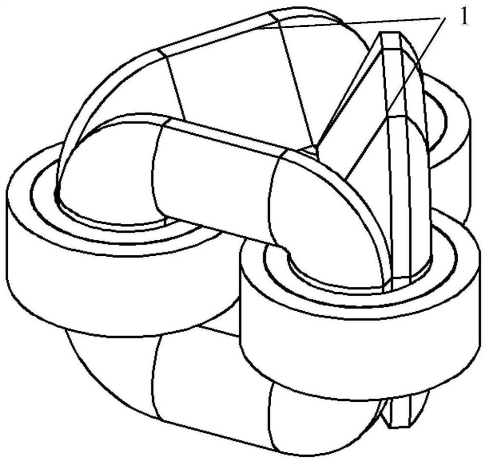 Three-dimensional roll transformer iron core and transformer