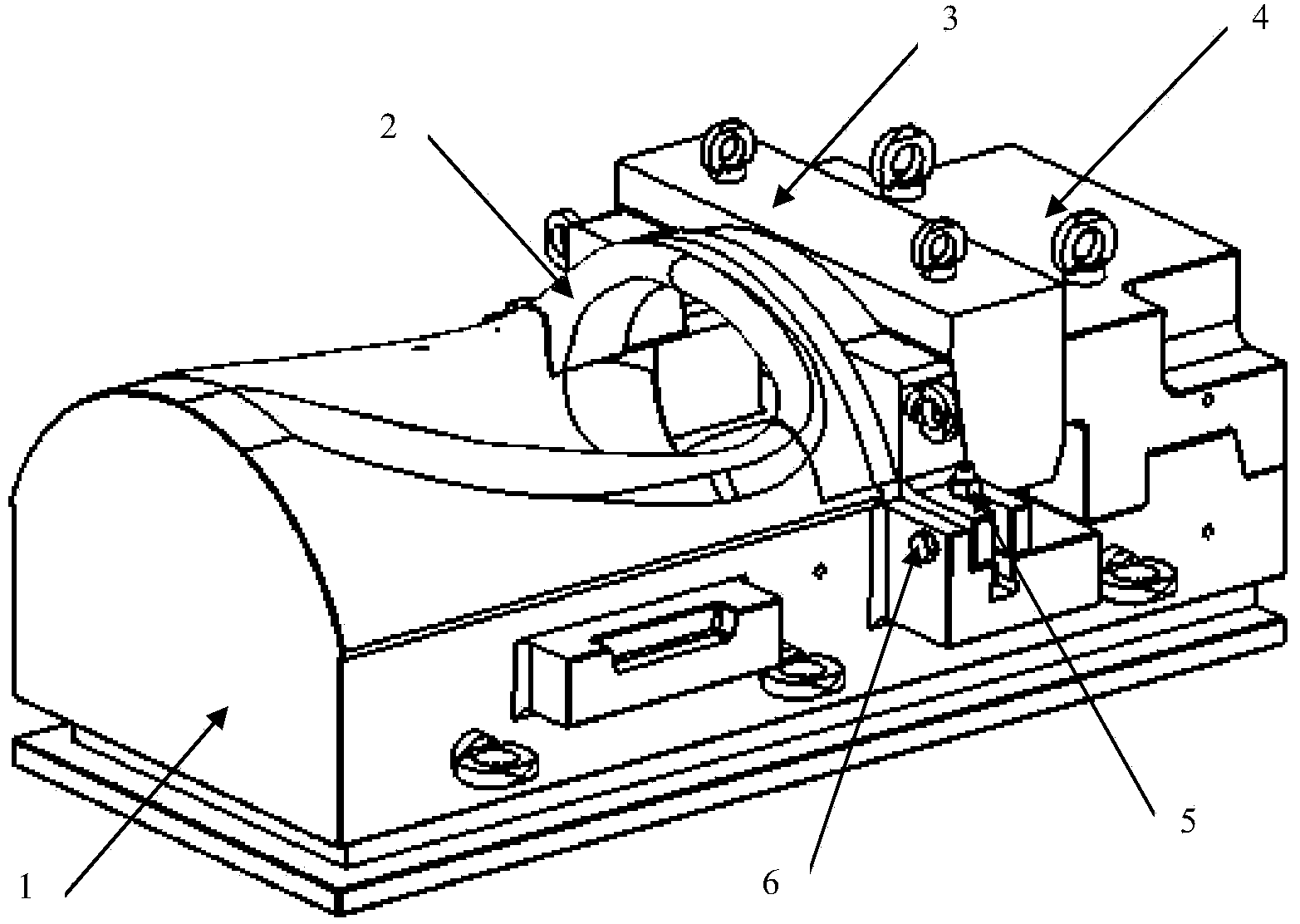 Movable block combined type hot forming turnup mold and use method