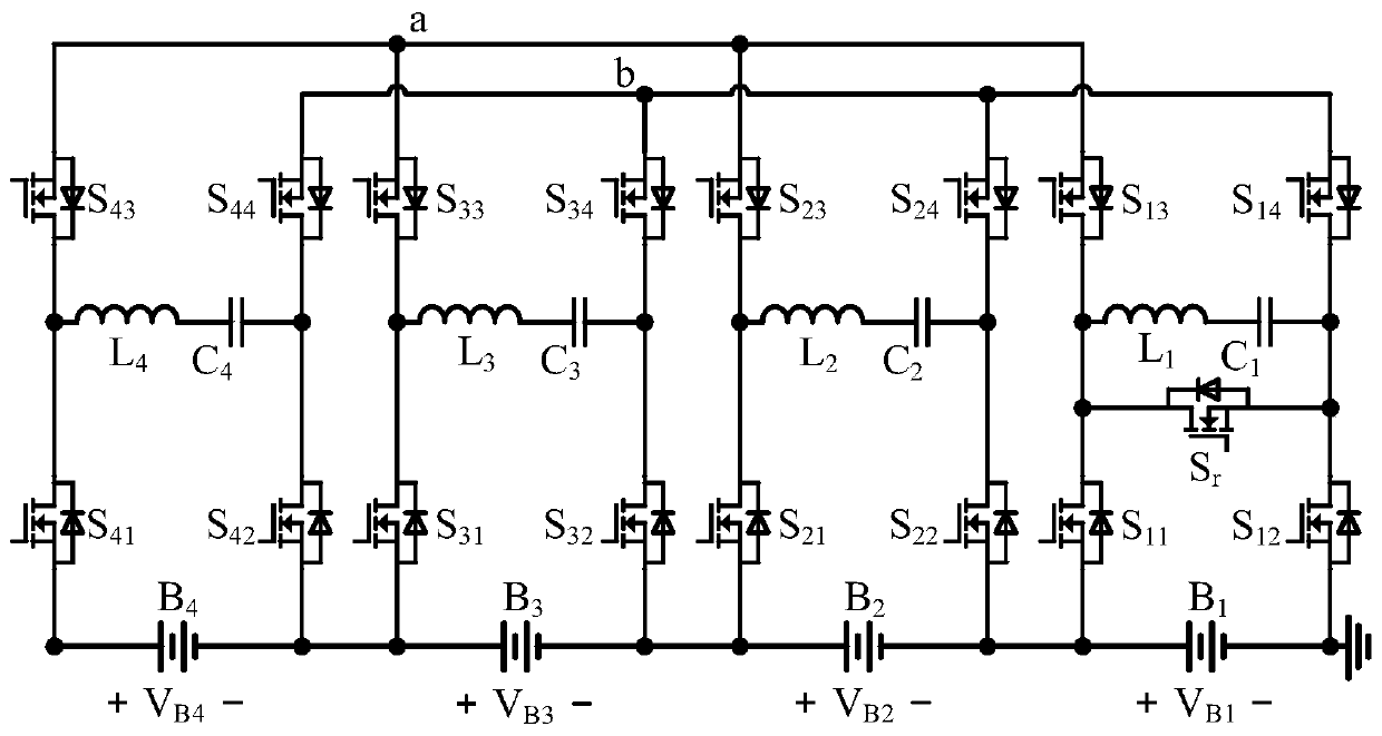 Resonant equalization circuit with controllable equalization voltage difference and control method