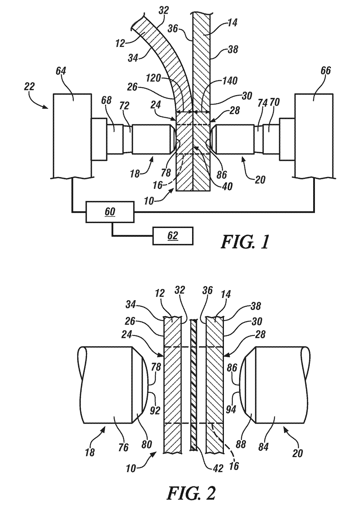 External heat assisted welding of dissimilar metal workpieces