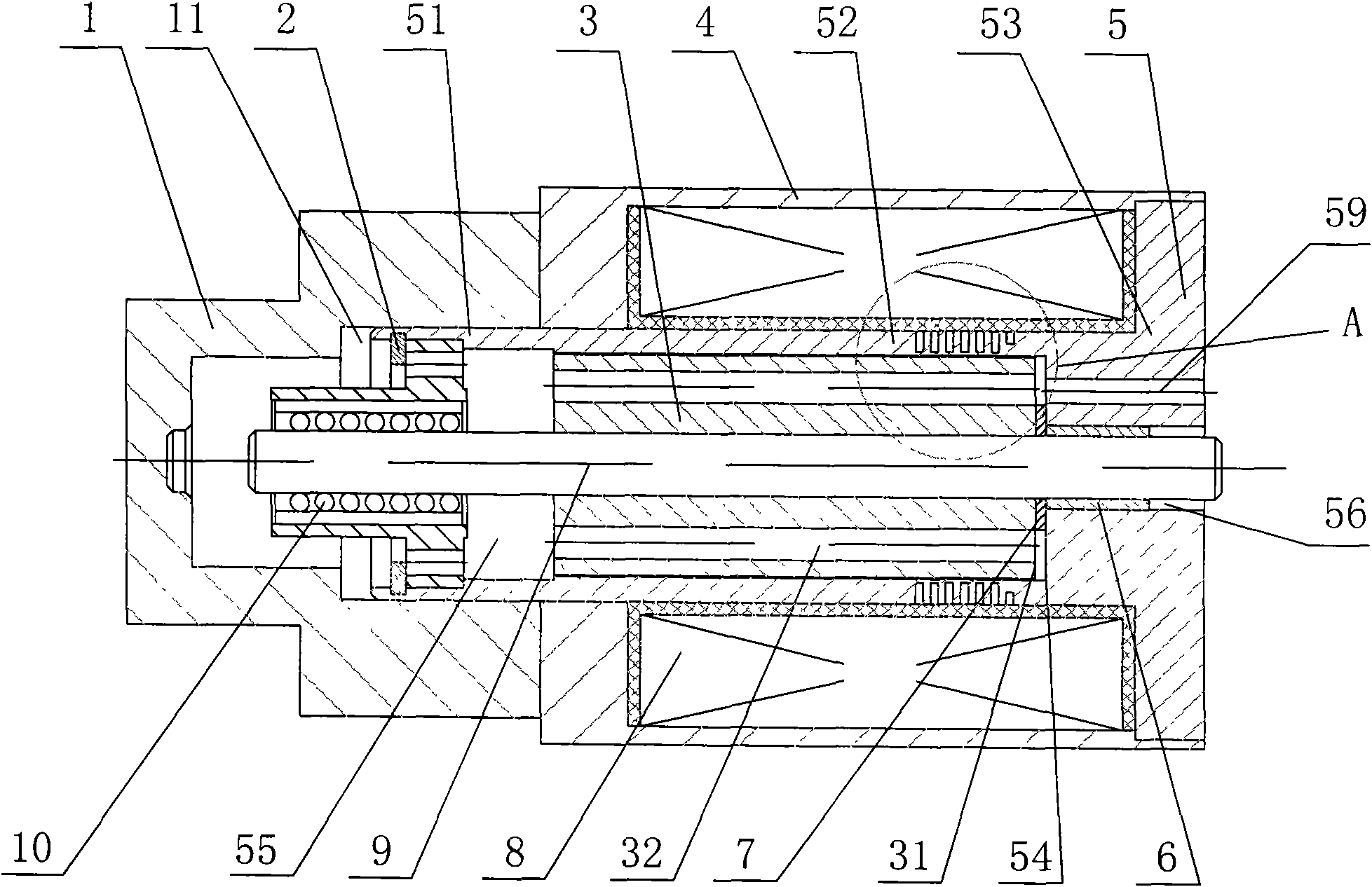 Pressure-proof proportion electromagnet based on integrated type flux sleeve