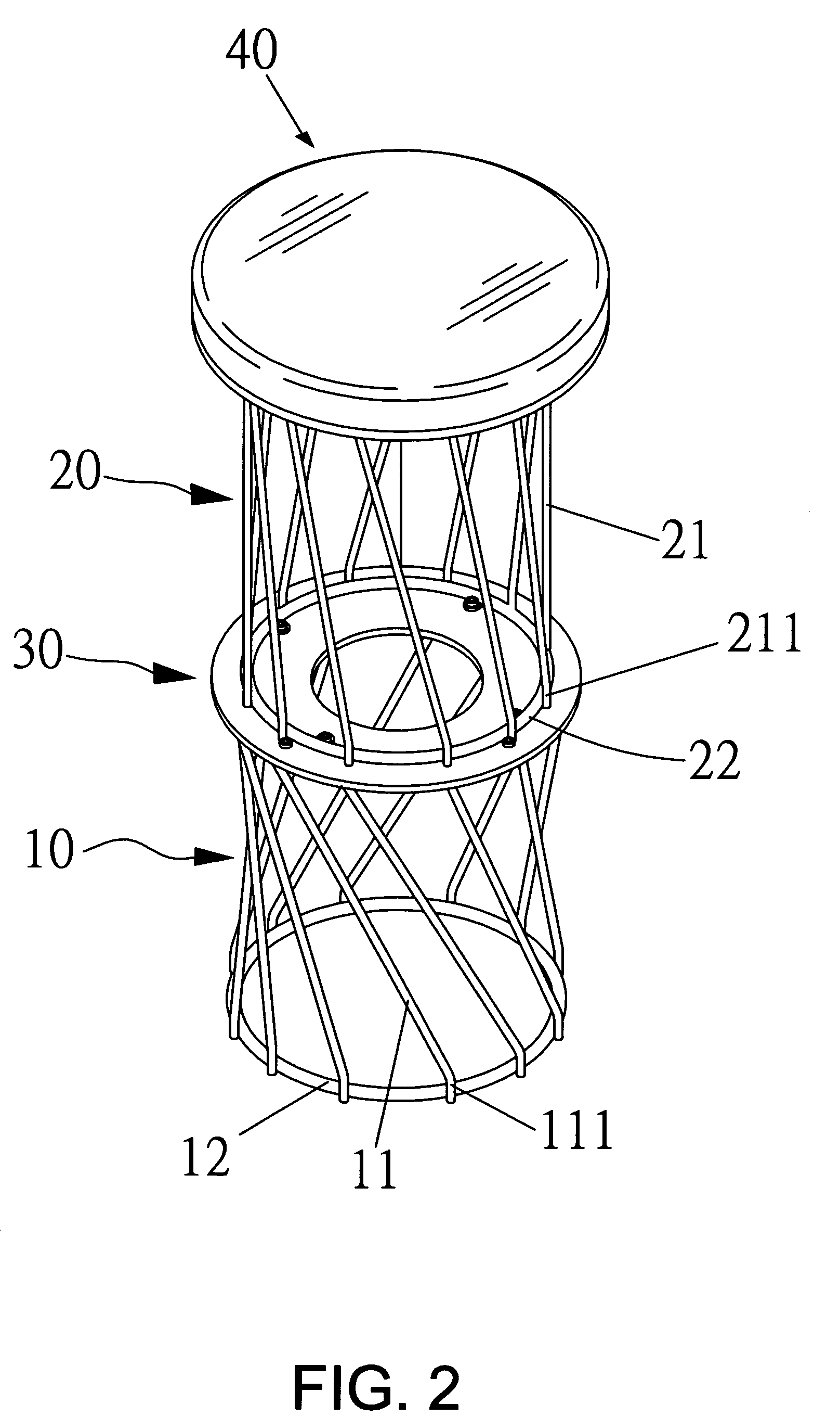 Spring chair (cushion) structure