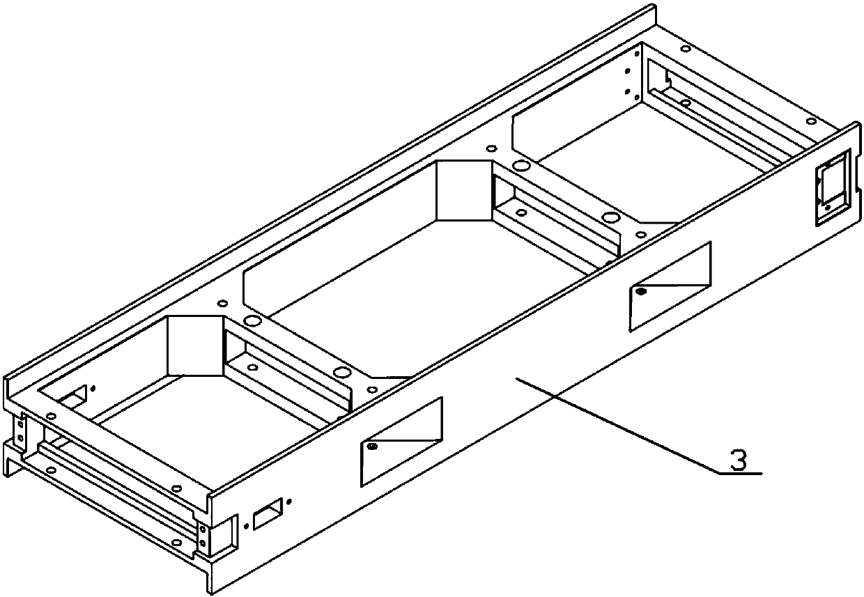 Six-unit cubesat main force bearing structure