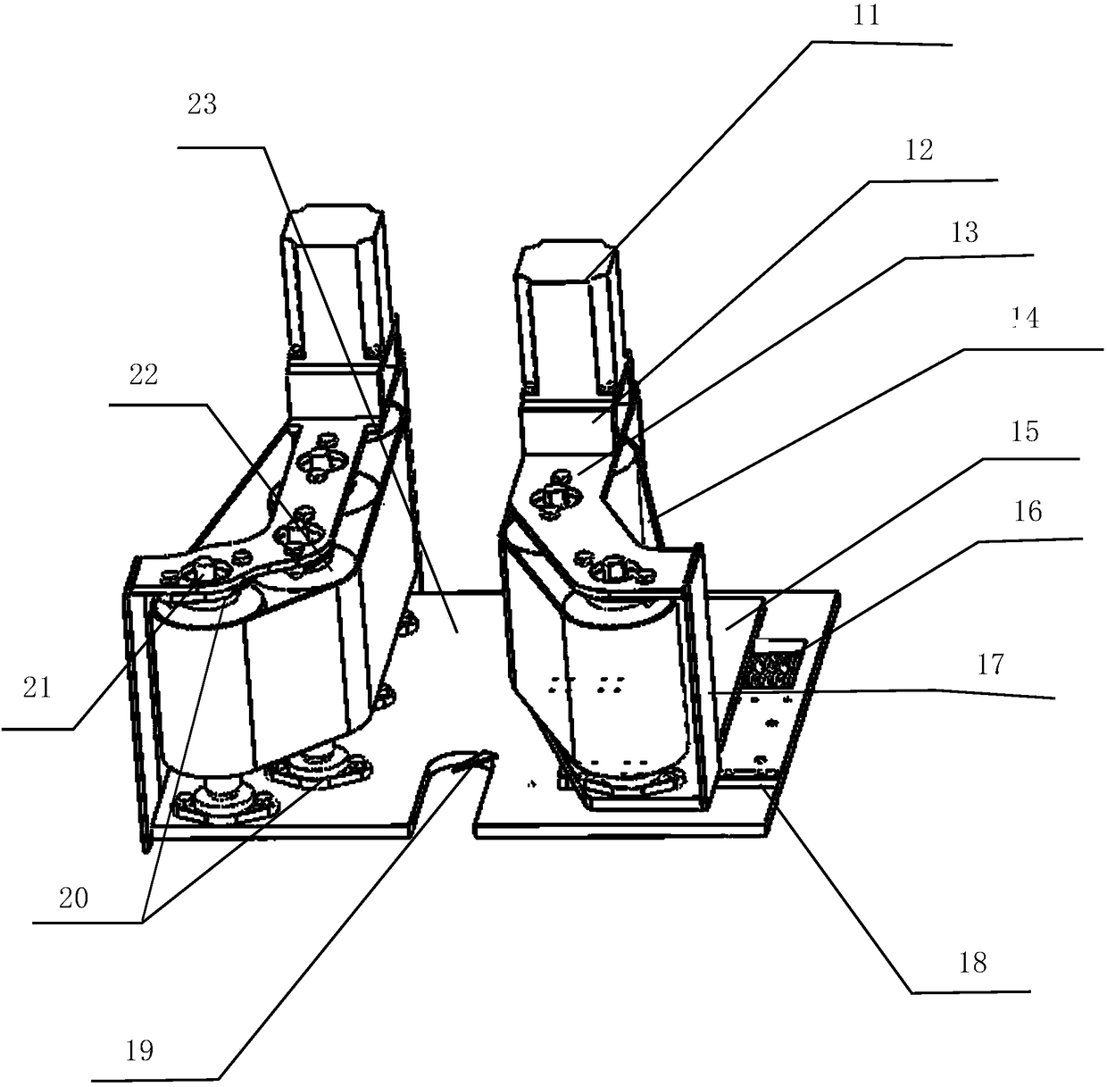 Crossover type pineapple picking vehicle