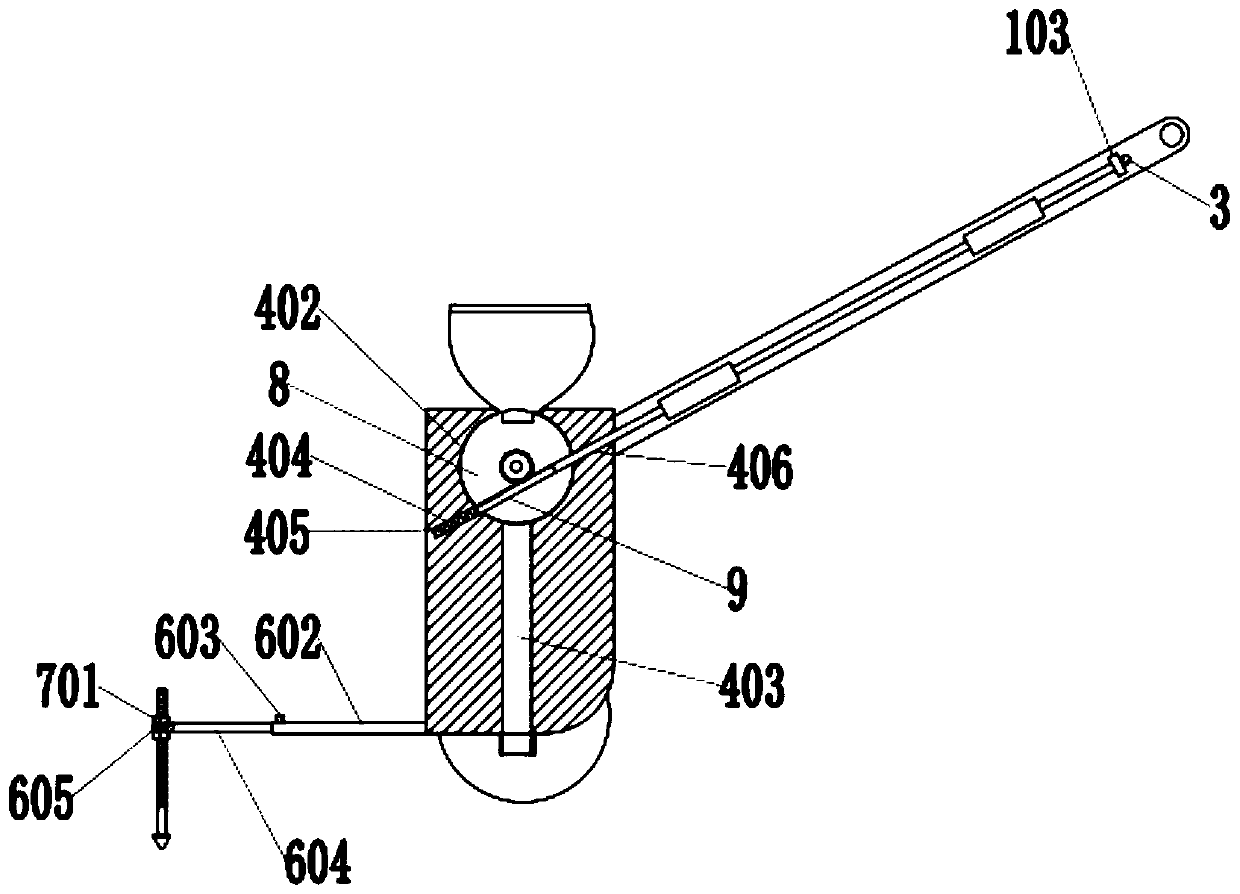 Mung bean seeding device