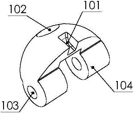 Anti-blocking power mechanism of spherical compressor