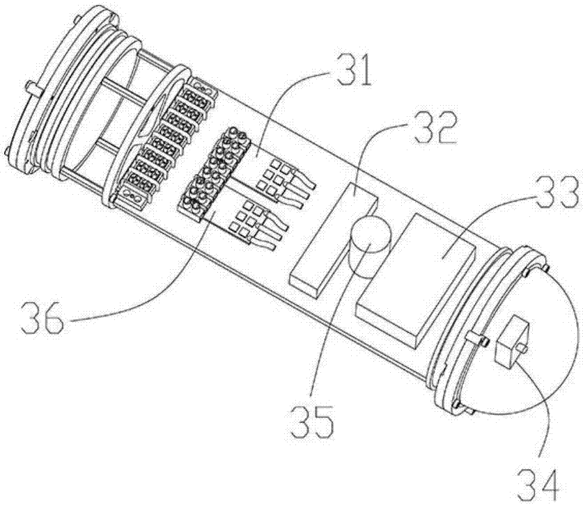 Floating submarine high-precision transient electromagnetic detection system