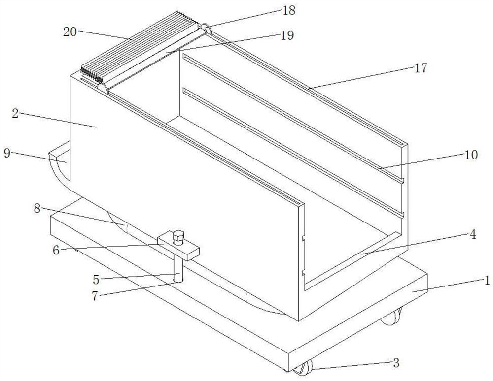 A rice seedling transportation device for agricultural planting