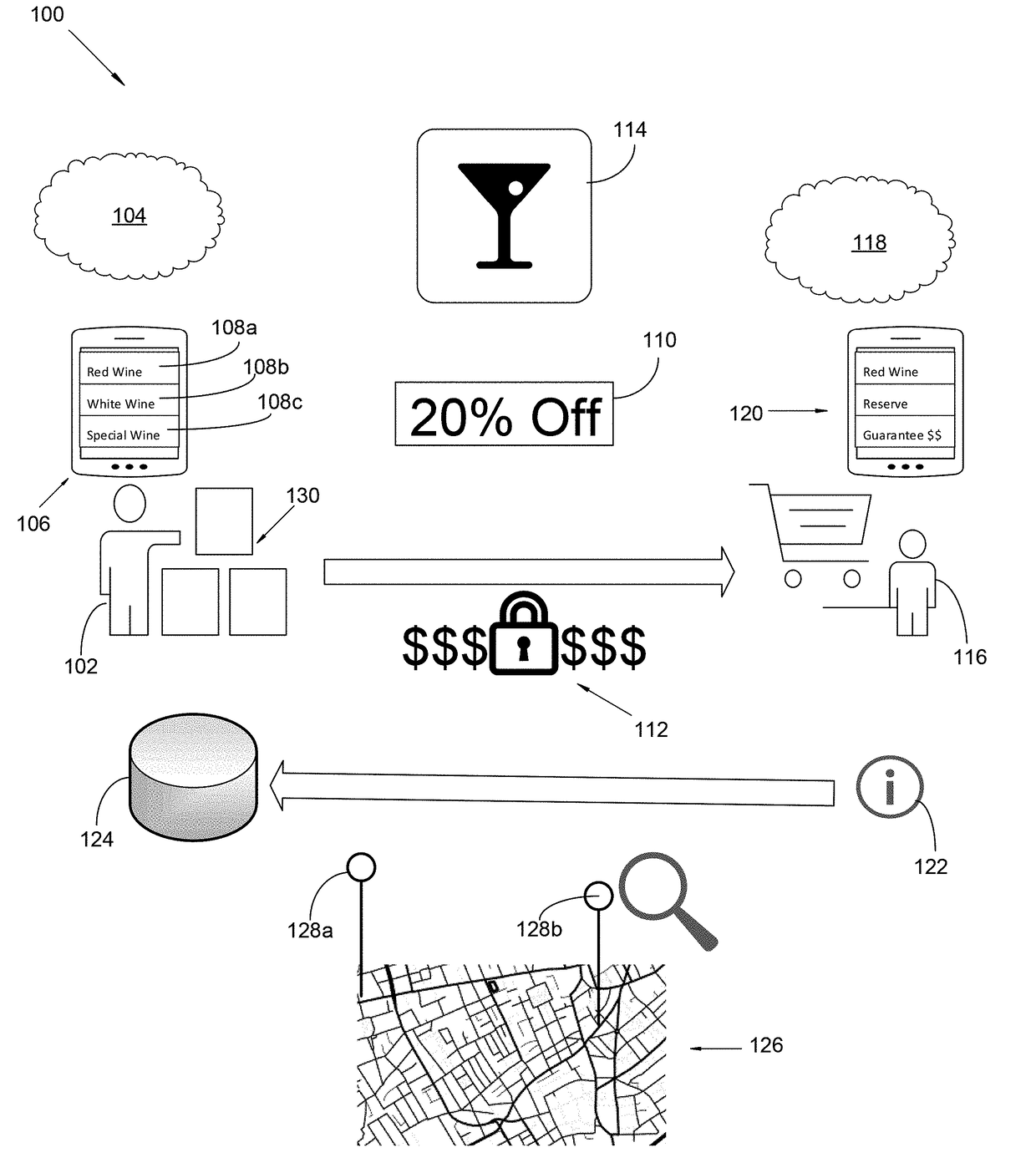 System and method for enhancing alcoholic beverage transactions and the portioning of related products between merchant and consumer