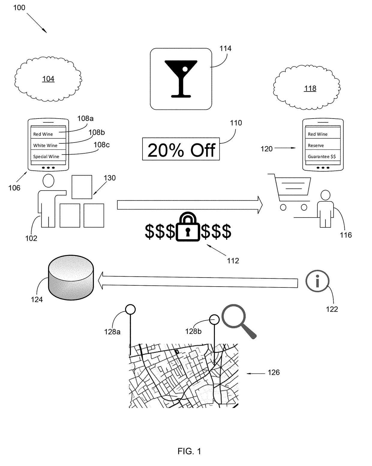 System and method for enhancing alcoholic beverage transactions and the portioning of related products between merchant and consumer