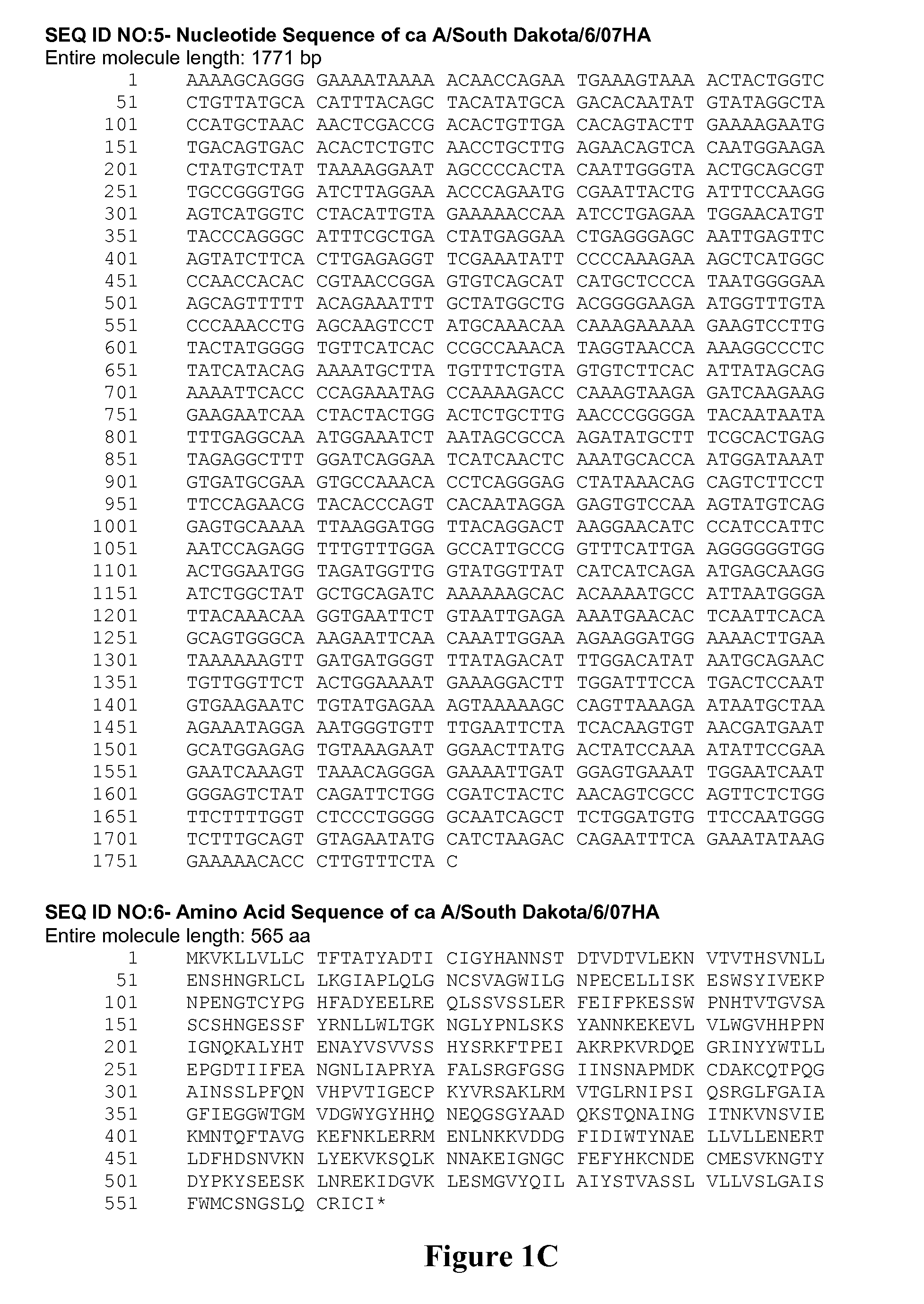 Influenza hemagglutinin and neuraminidase variants