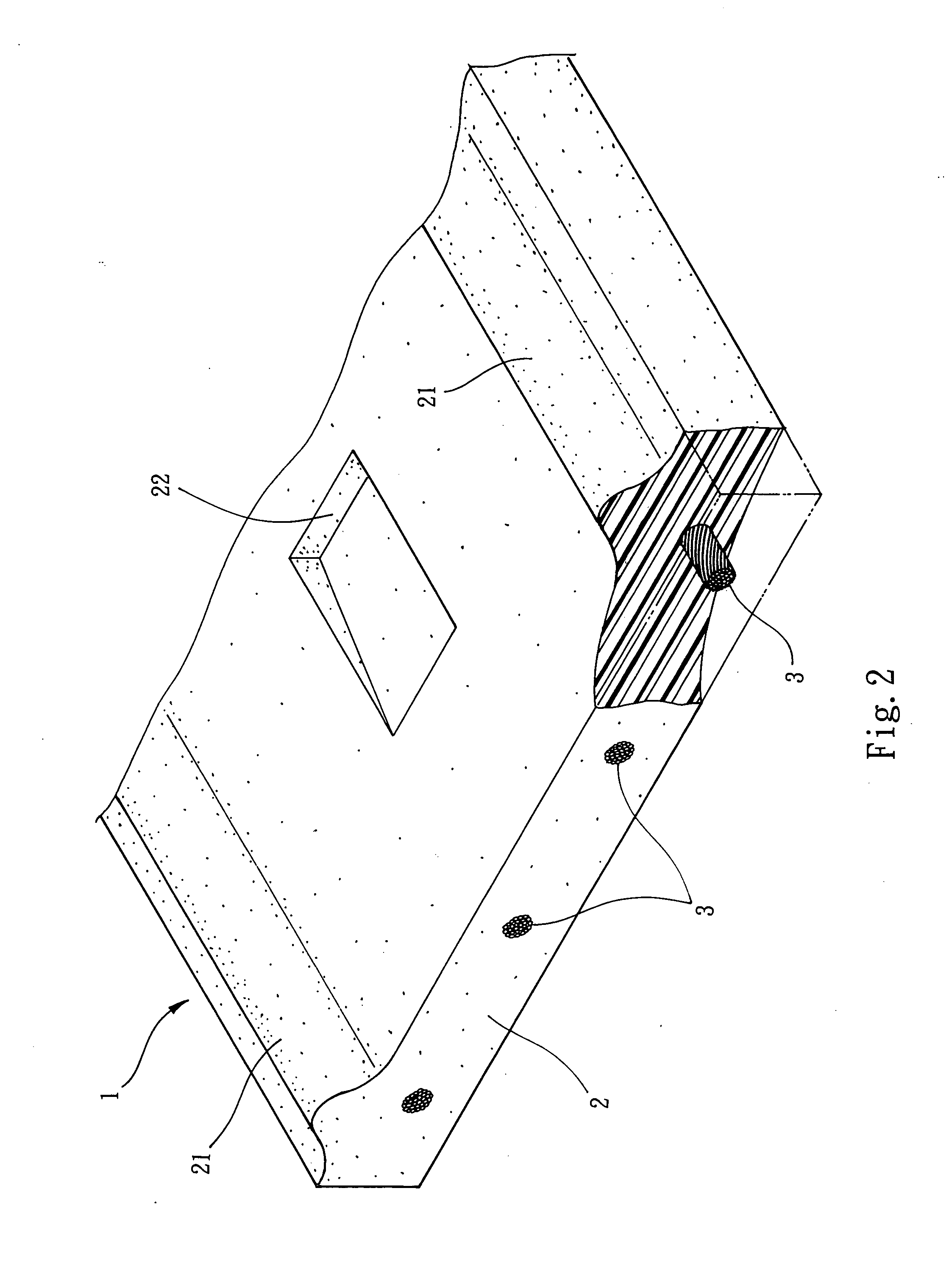 Flat strap structure