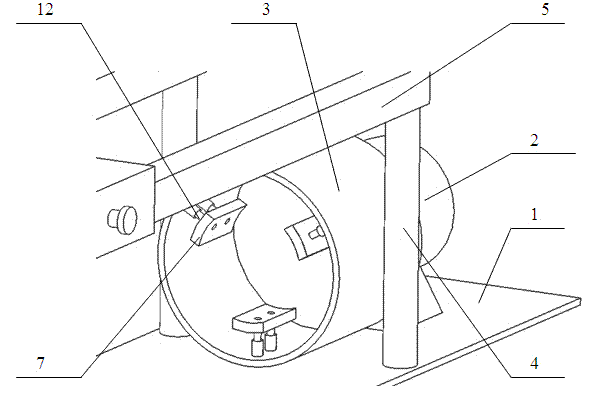 Semi-automatic efficient steel pipe outer wall cleaning device