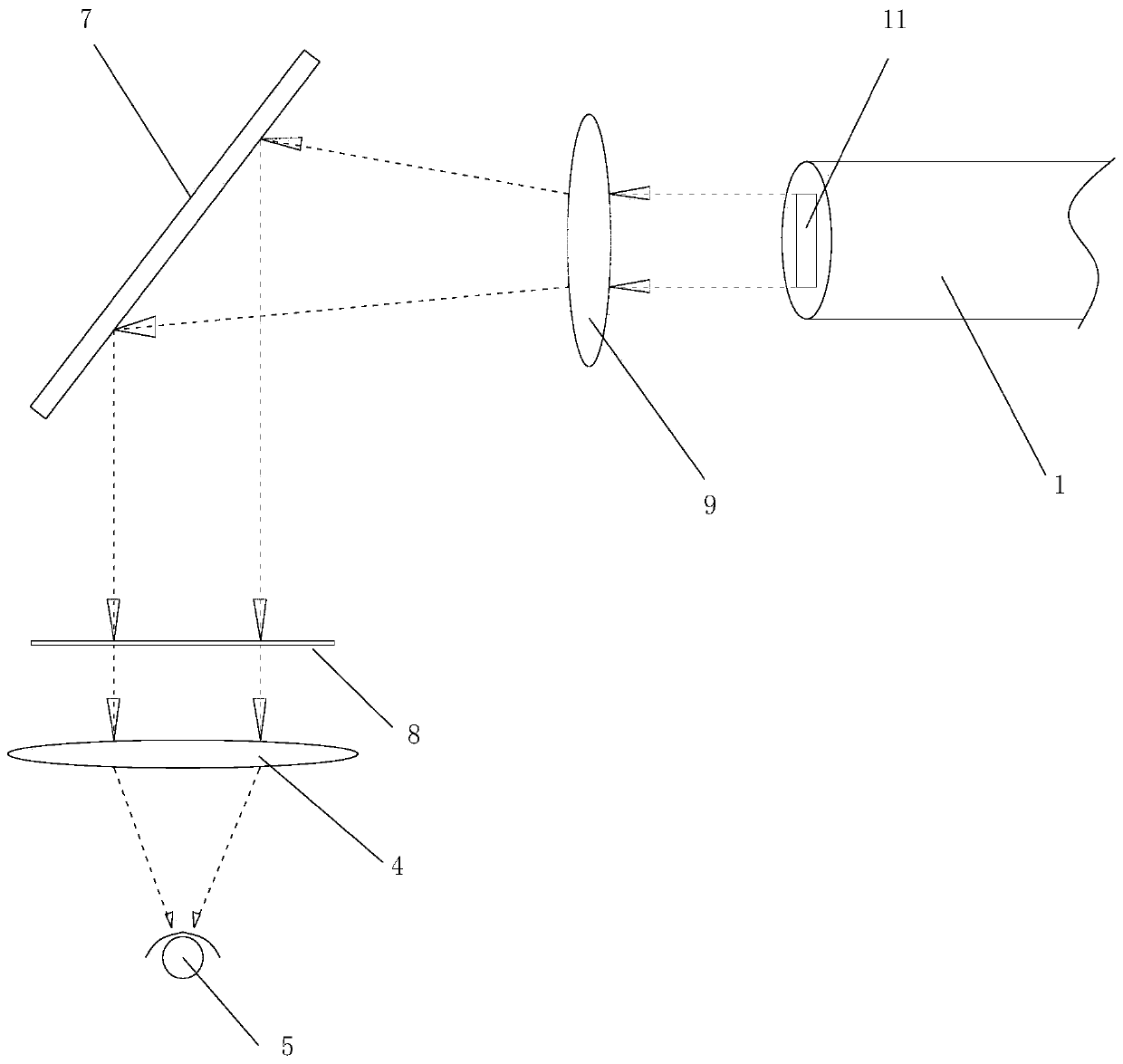 Magnetic-resonance compatible large-view-angle virtual reality optical system