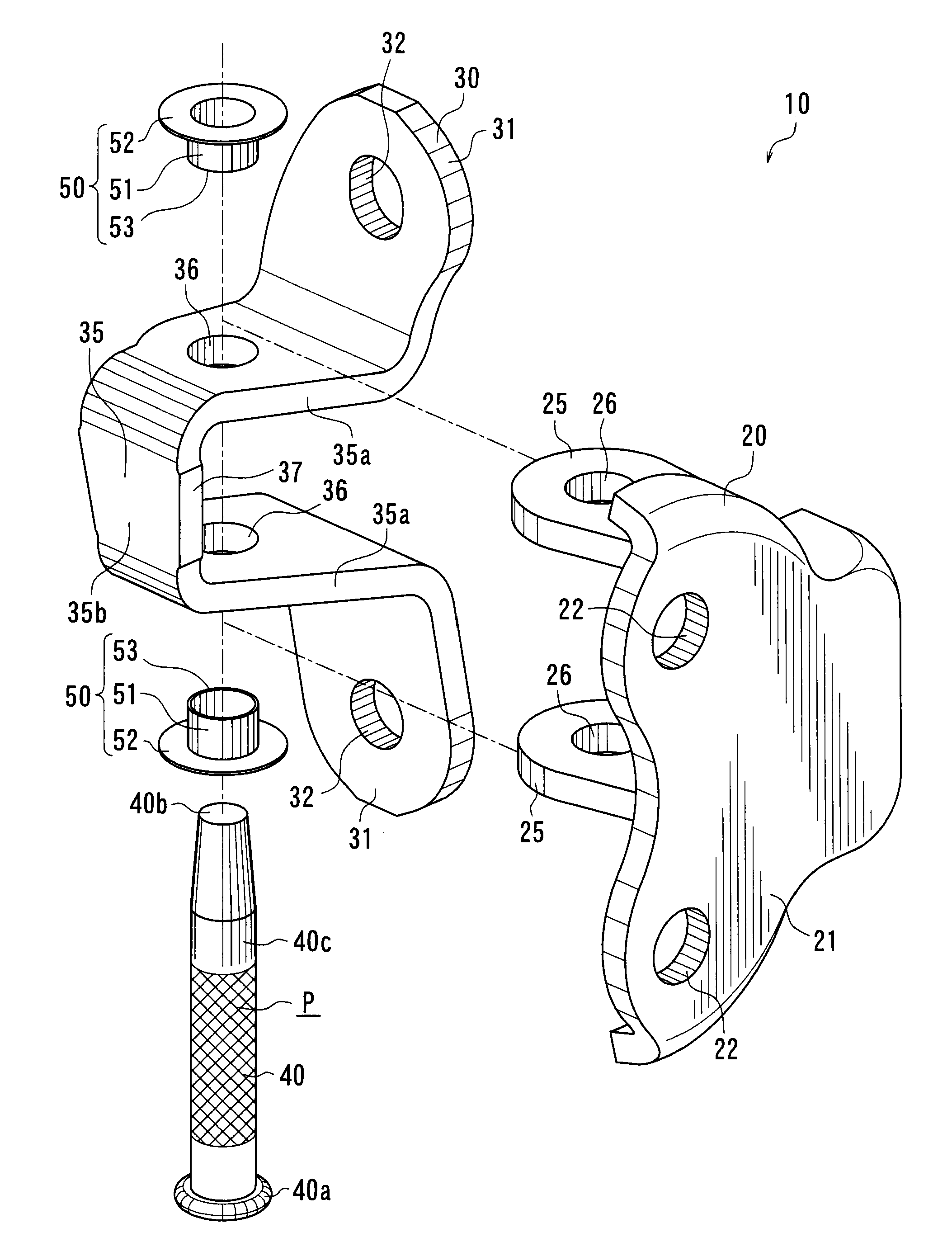 Vehicle door hinge