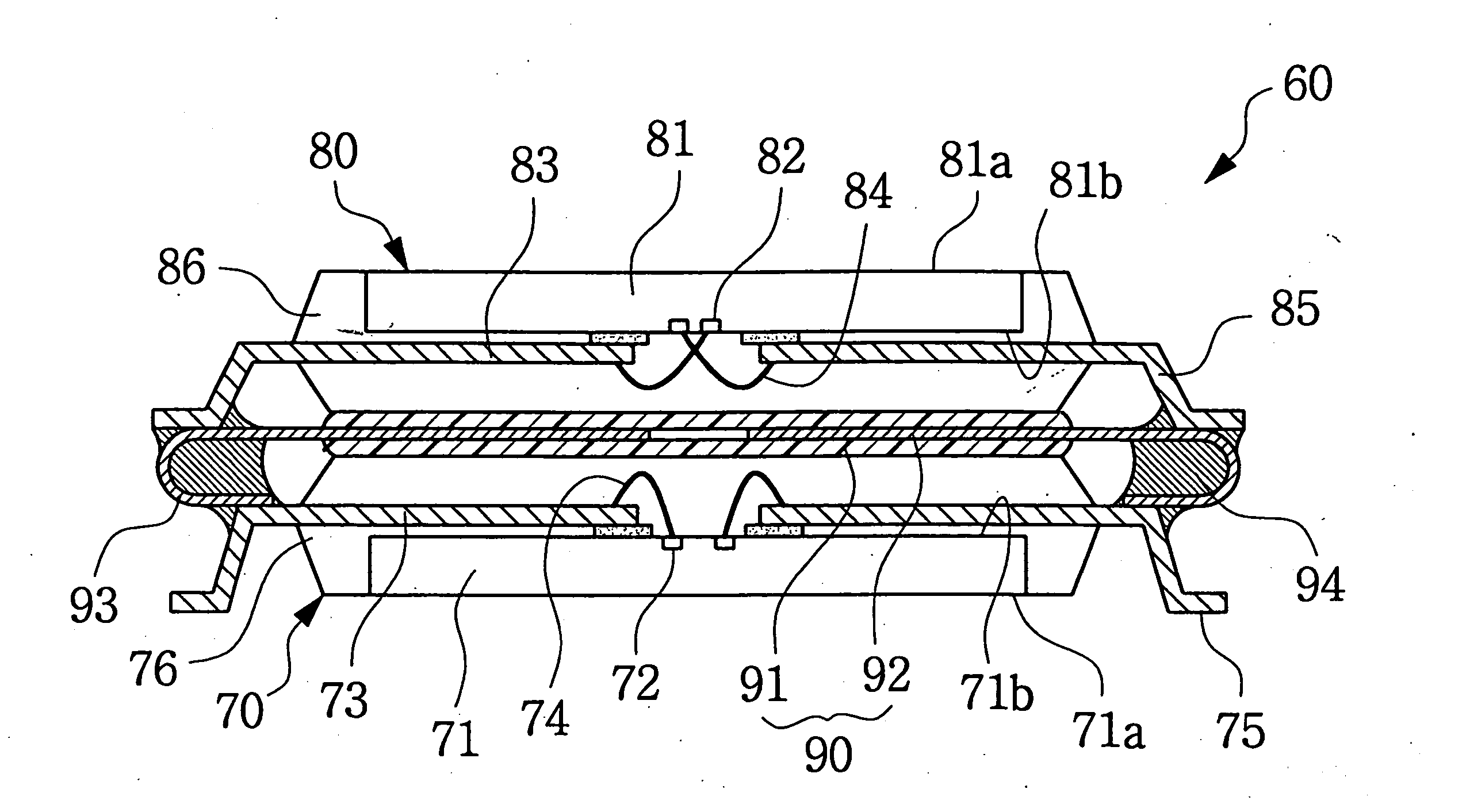 Stack package with improved heat radiation and module having the stack package mounted thereon