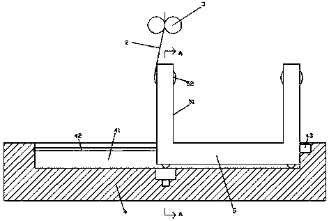 A plastic film wrapping device