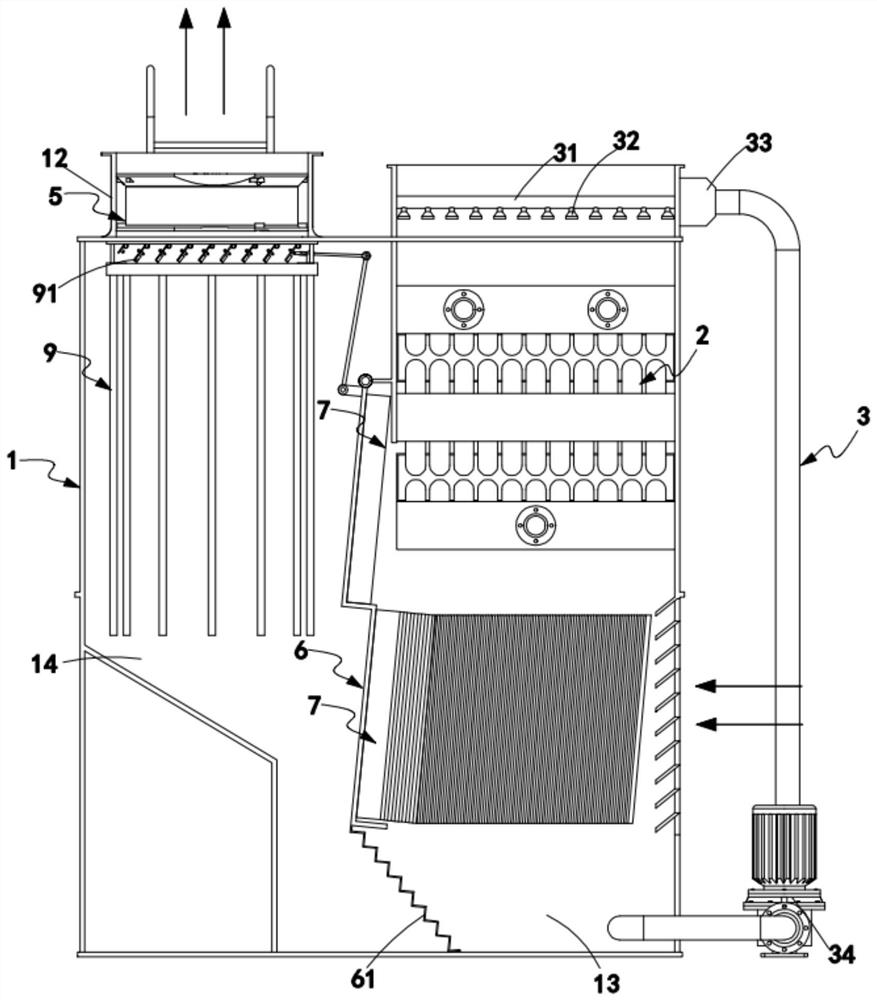 Circulating quick-cooling efficient condenser