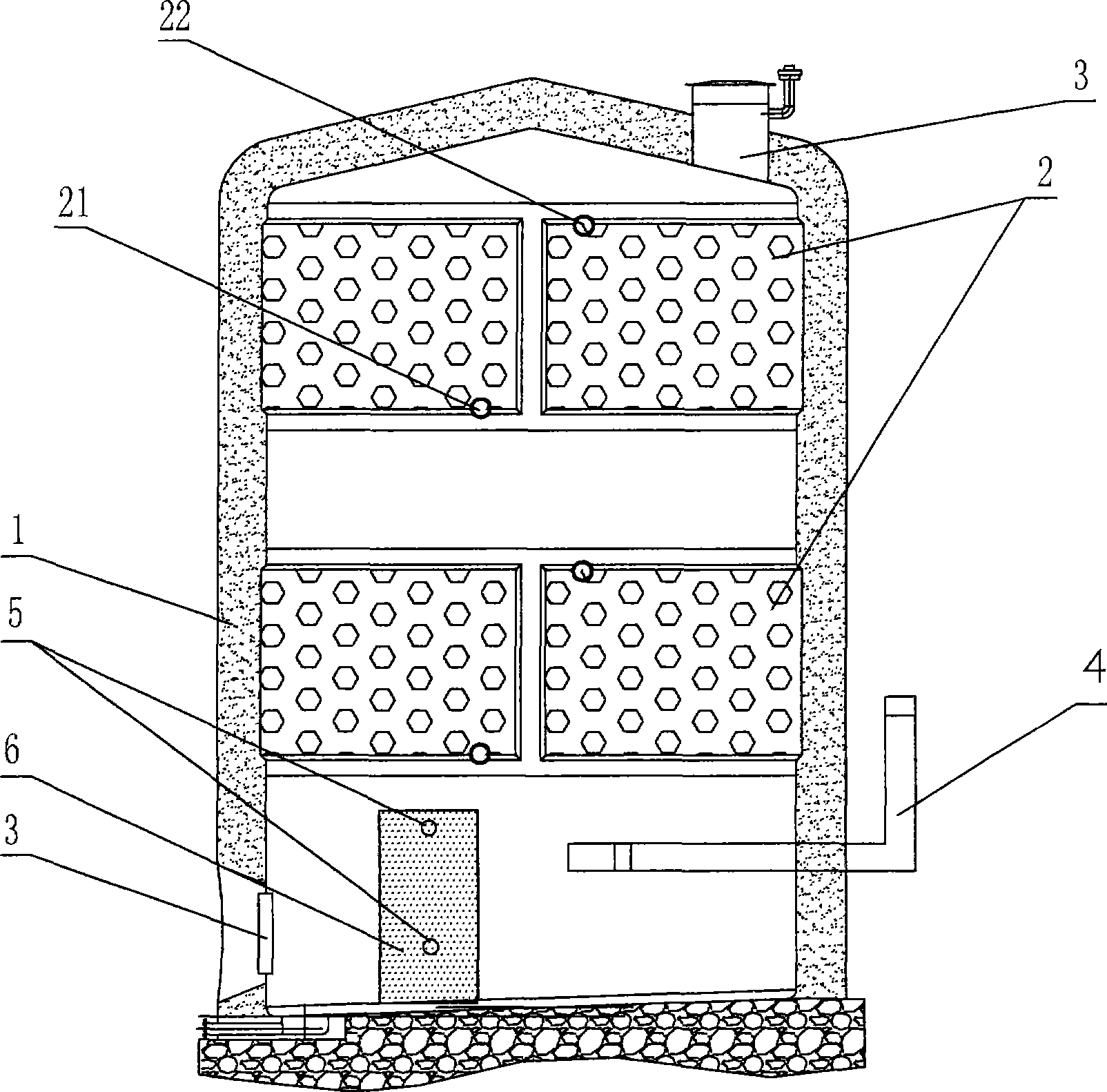 Fermentation cylinder special for brewing litchi wine