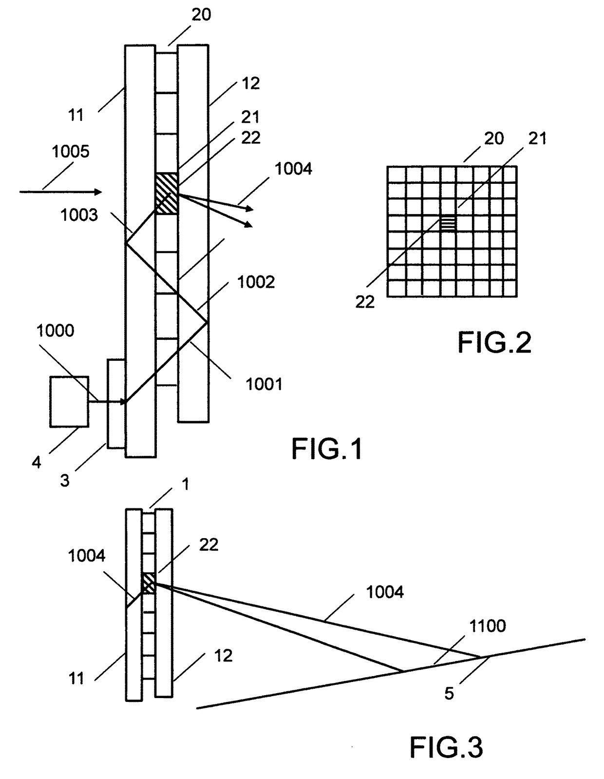 Diffractive waveguide providing structured illumination for object detection