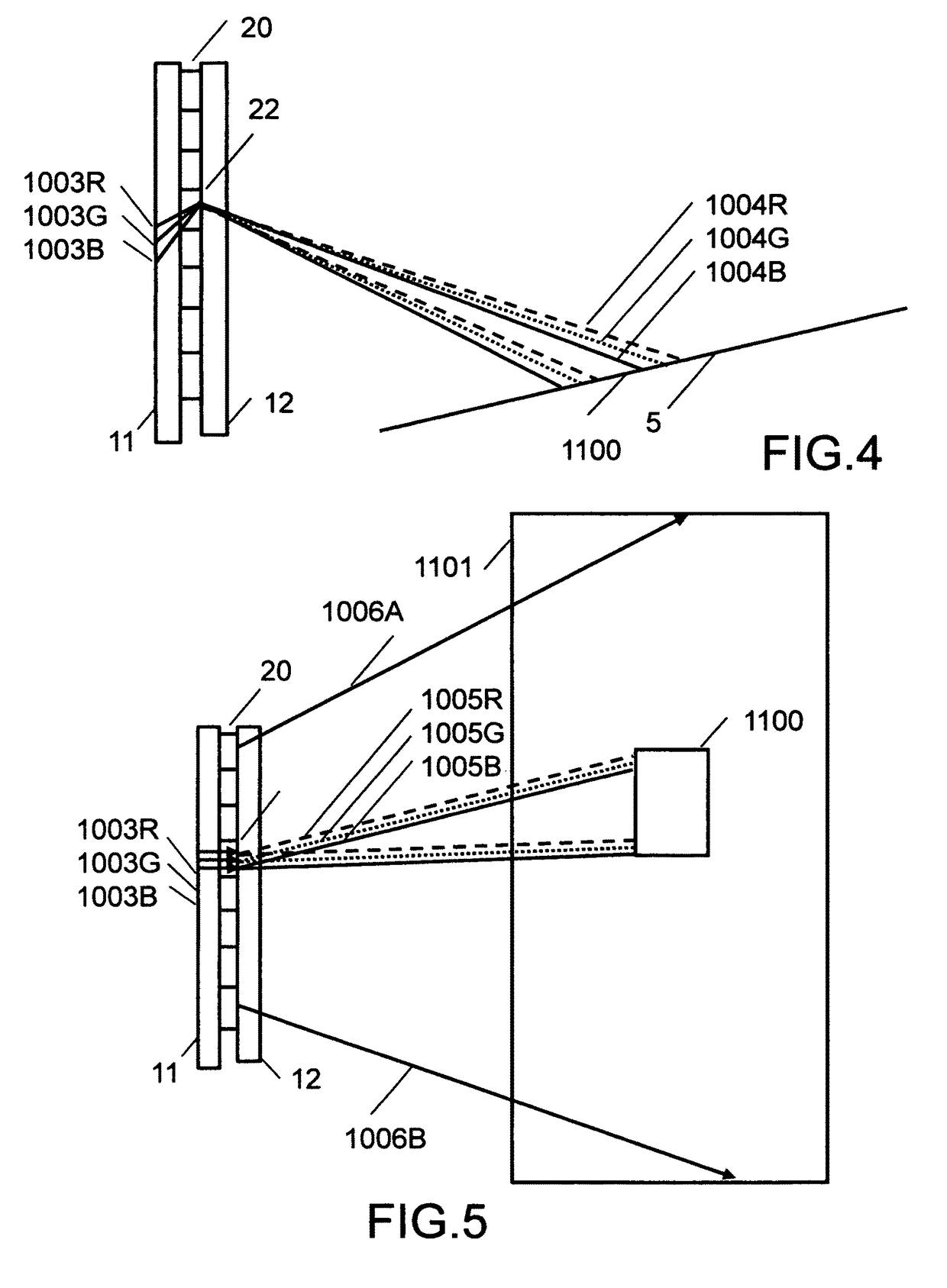 Diffractive waveguide providing structured illumination for object detection