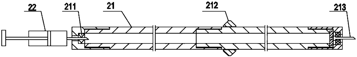 Gas collecting equipment used for shallow-layer soil in frozen soil area