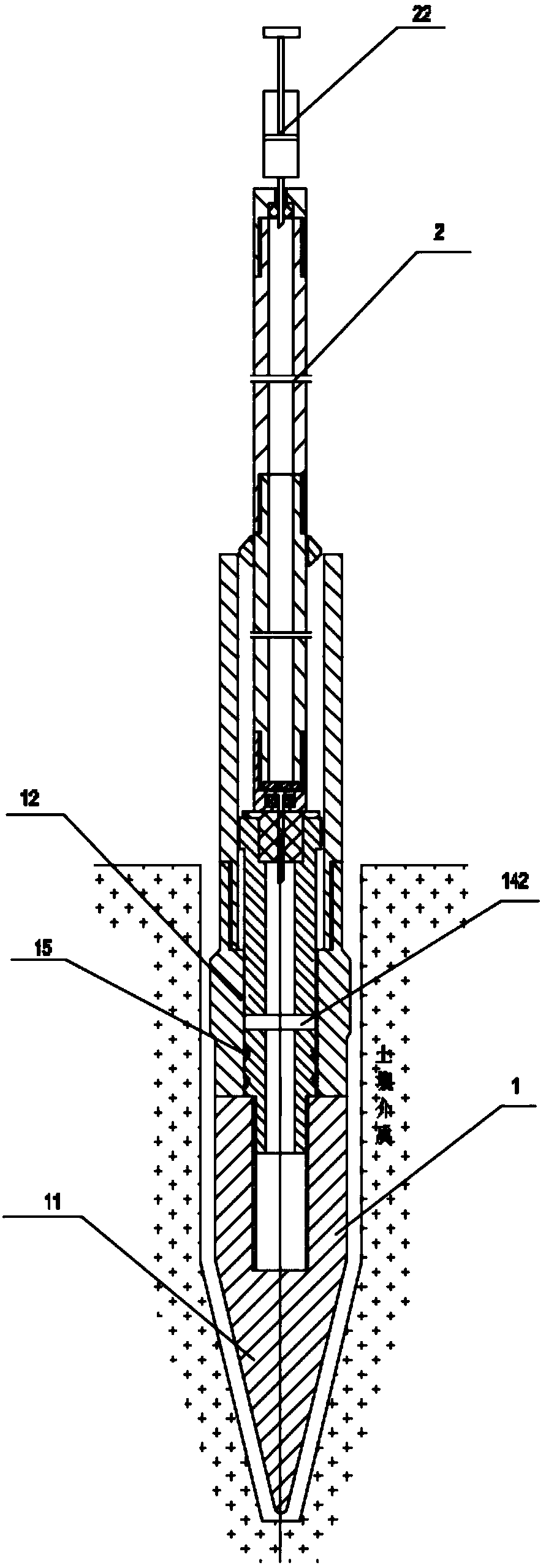 Gas collecting equipment used for shallow-layer soil in frozen soil area