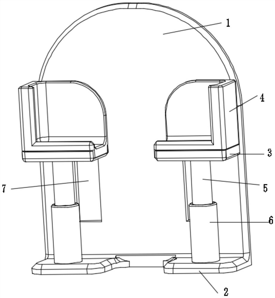 A self-locking deflection angle adaptive mobile phone holder for new energy vehicles