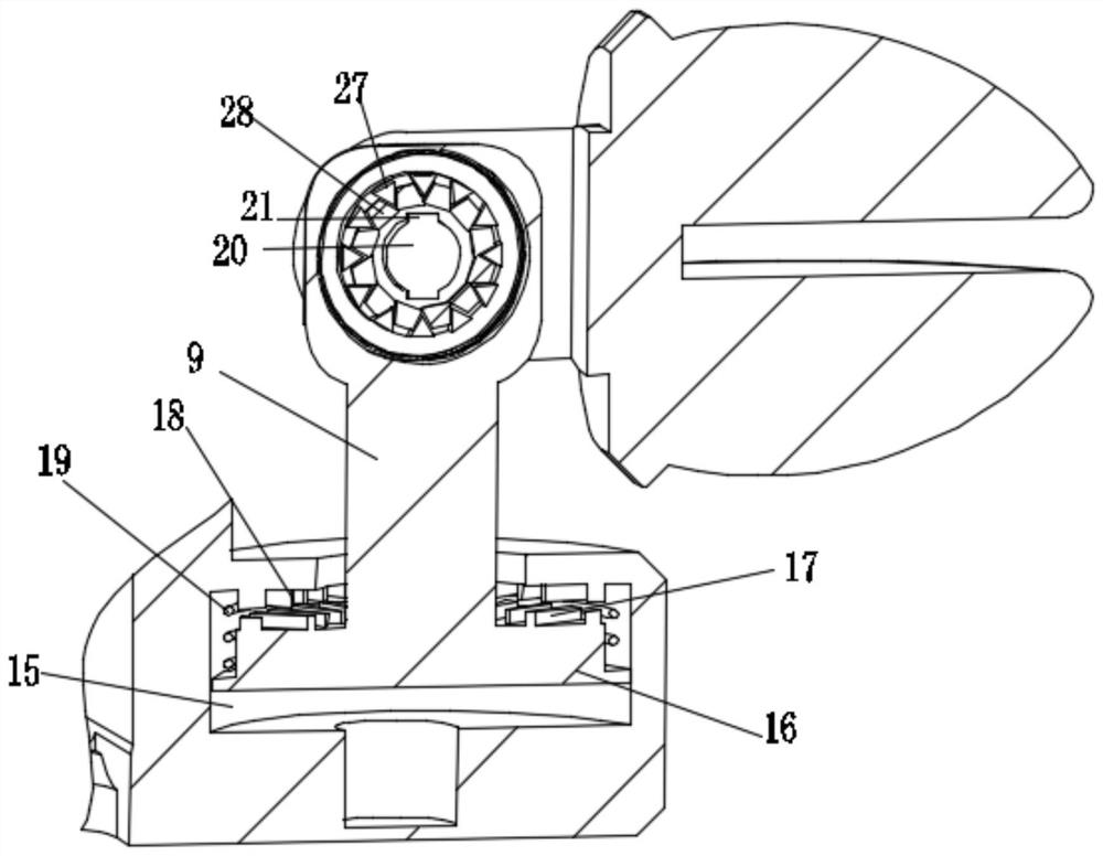 A self-locking deflection angle adaptive mobile phone holder for new energy vehicles