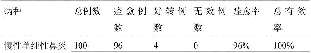 Traditional Chinese medicine composition for treating rhinitis and preparation method thereof