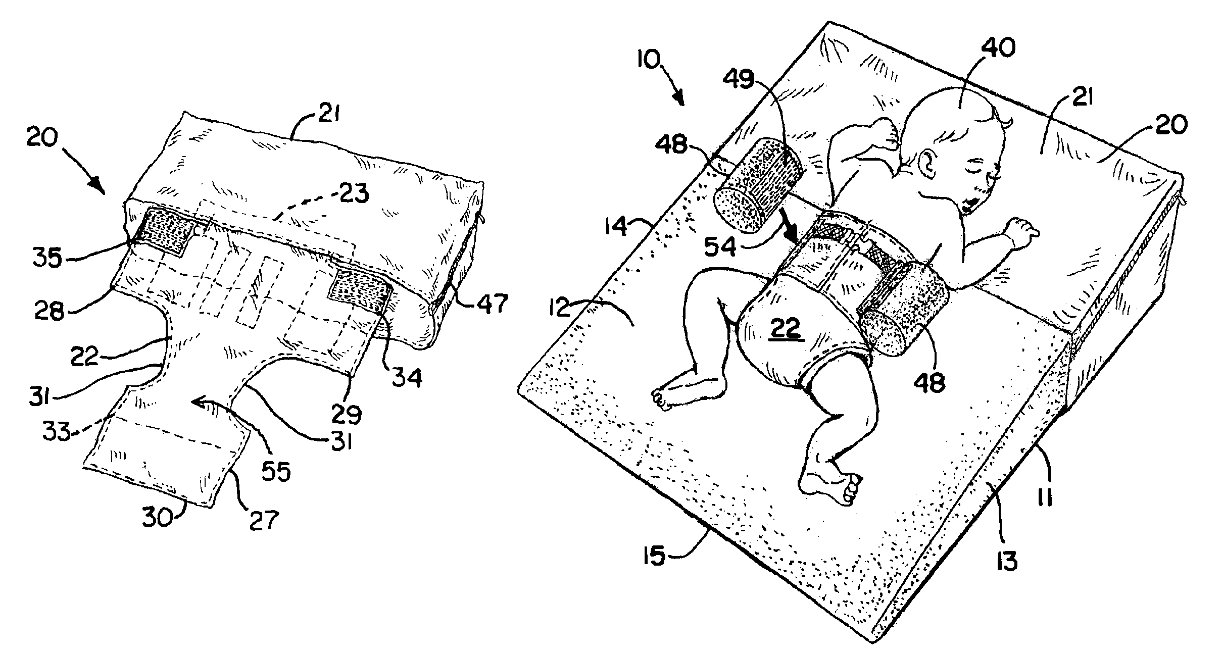 Bedding article for supporting infants with gastroesophageal reflux condition having improved anti-twisting features