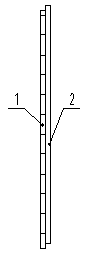 Double-layered composite plastic floorboard with tongue-and-groove connection structure