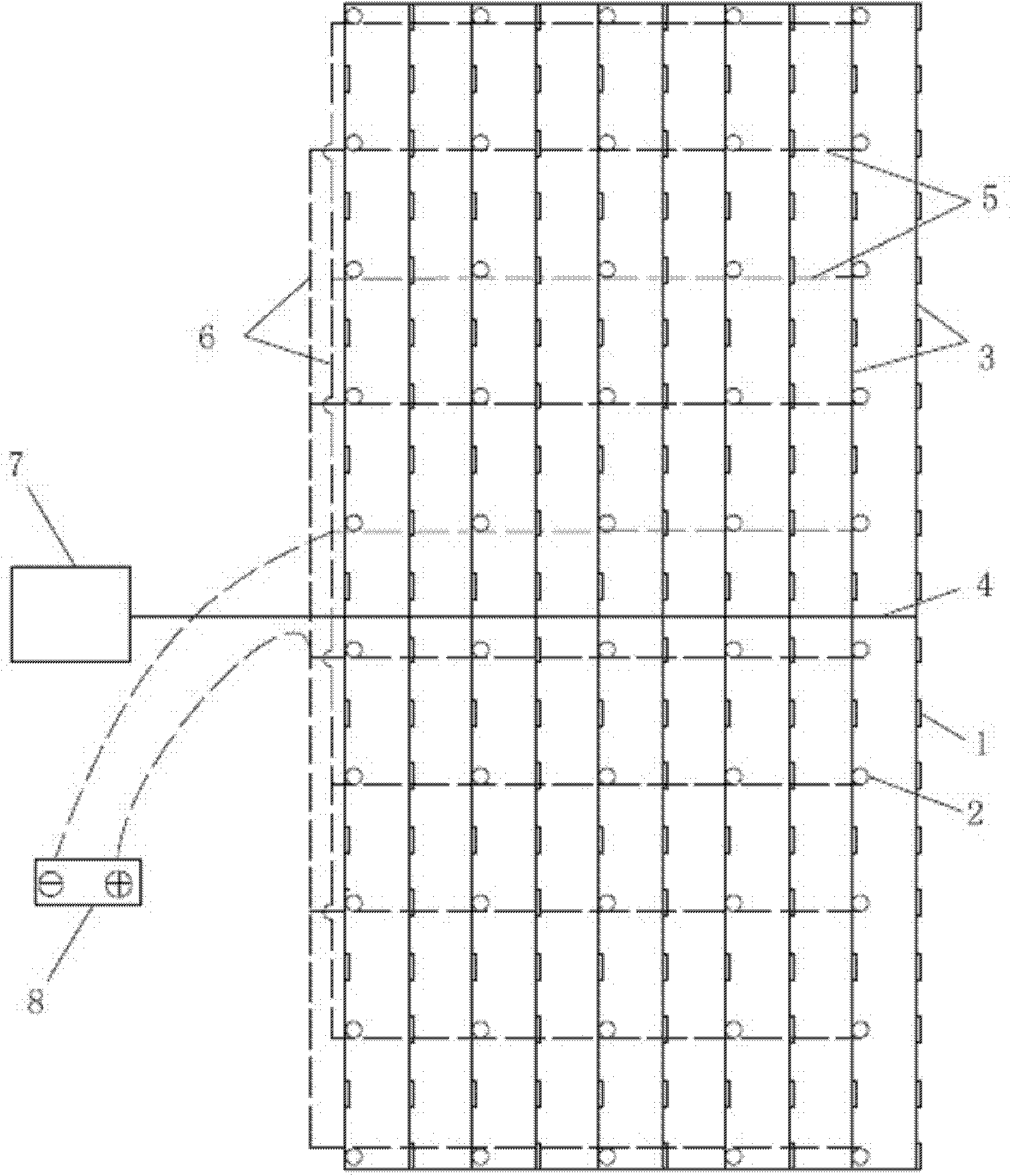 Vacuumizing-electroosmosis-stacking combined soft-foundation consolidating system and method