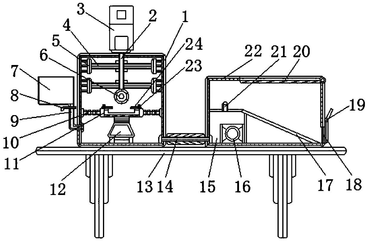 Environment-friendly manufacturing device for metal powder processing