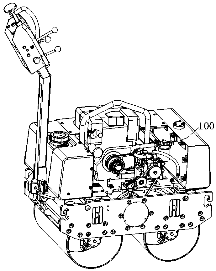 Neutral point control device for plunger pump